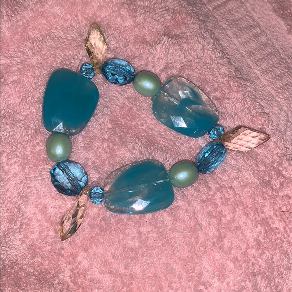 Handmade crystal blue bracelet 💎💙